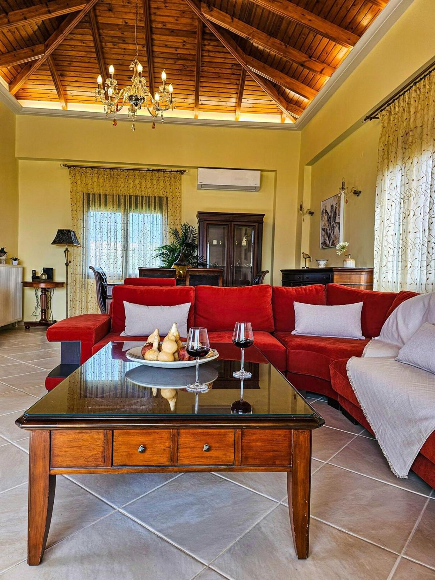 Villa Aitheras With Sea Views And Garden Sternai ภายนอก รูปภาพ