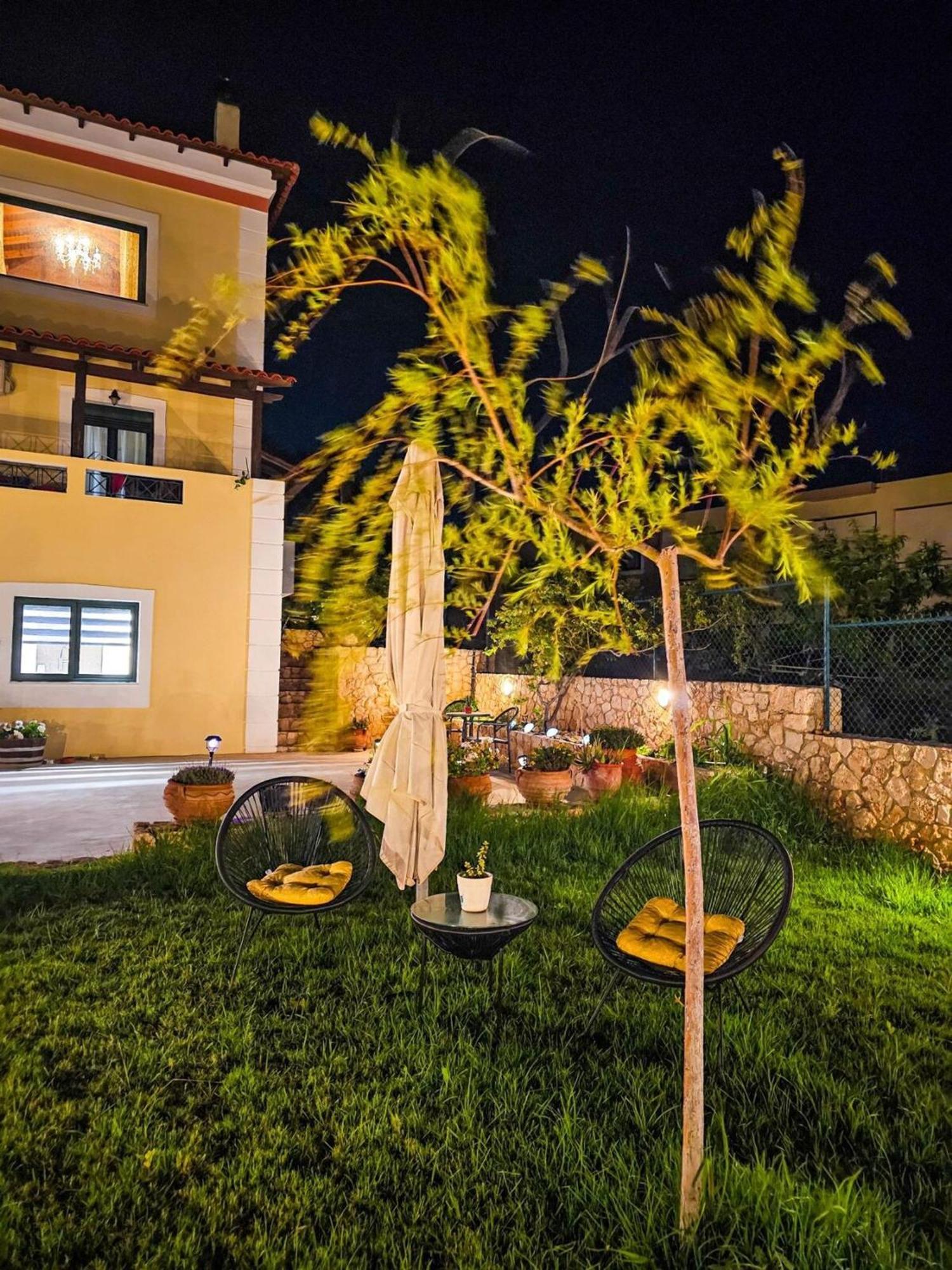 Villa Aitheras With Sea Views And Garden Sternai ภายนอก รูปภาพ